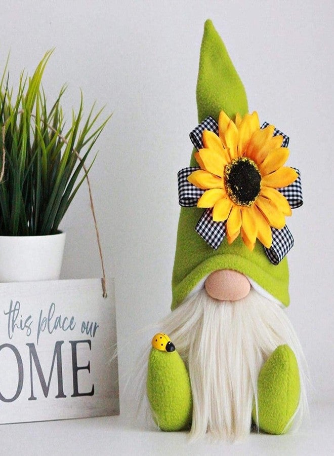 DYFCNP Gnome Plush Decorations for Home, Spring Summer Sunflower Gnome Decor,Faceless Plush Doll,Bee Gnomes Plush Decor,Faceless Doll for Home Office Festival Decor World Bee Day Tray Decor (A) - Image 2